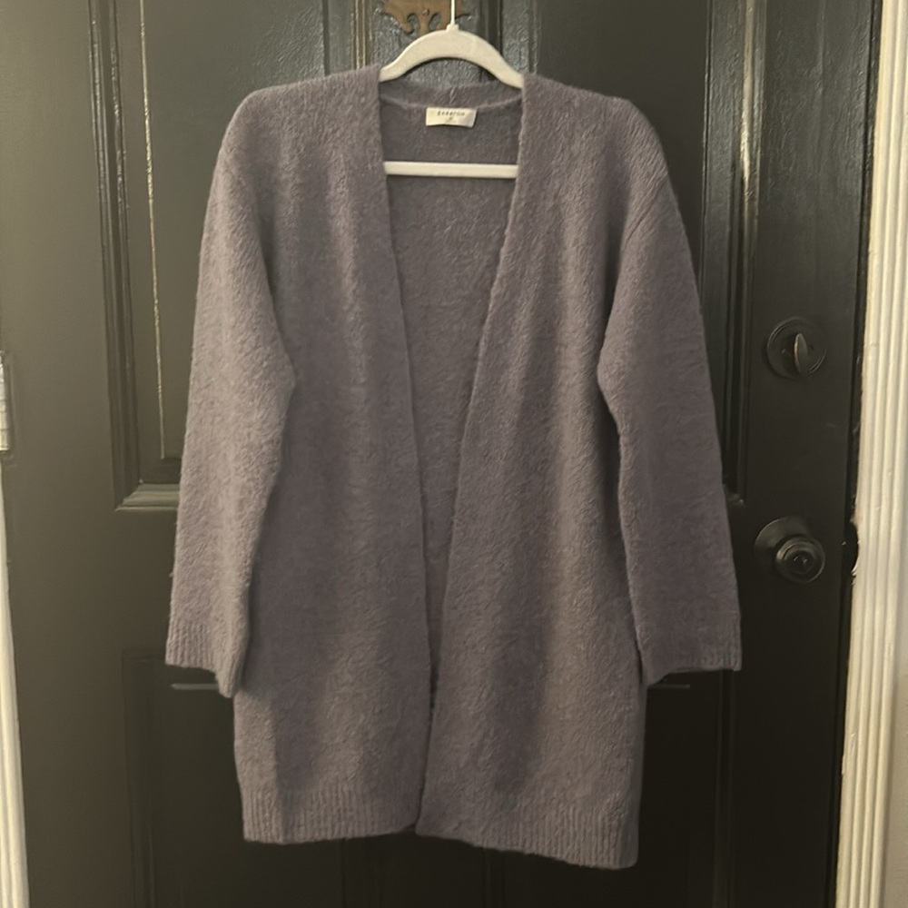 Babaton XS blue/gray cardigan EUC